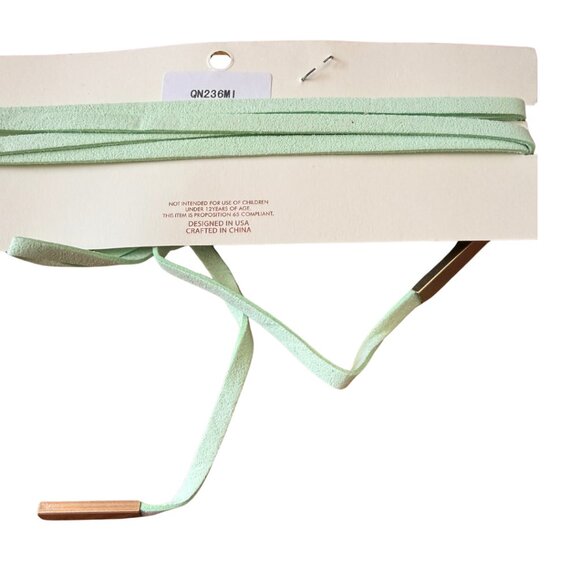 Pomina Women's Mint Green Wrap Choker Necklace Faux Suede - Picture 6 of 6